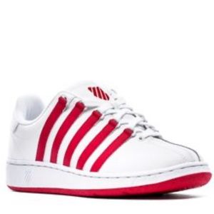 ♣️ Kids K-Swiss girls size 3 sneakers red + white